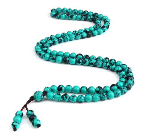 A Meaningful Statement He Carries With Him - Natural Stone Malachite Beaded Necklace