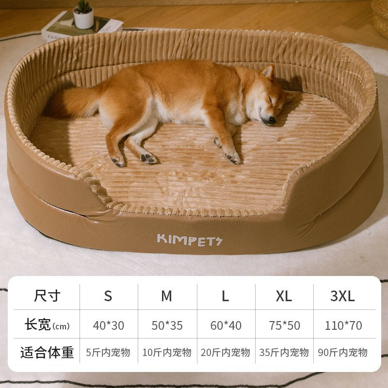 The Comfort Haven Pet Bed with Removable Washable Cover